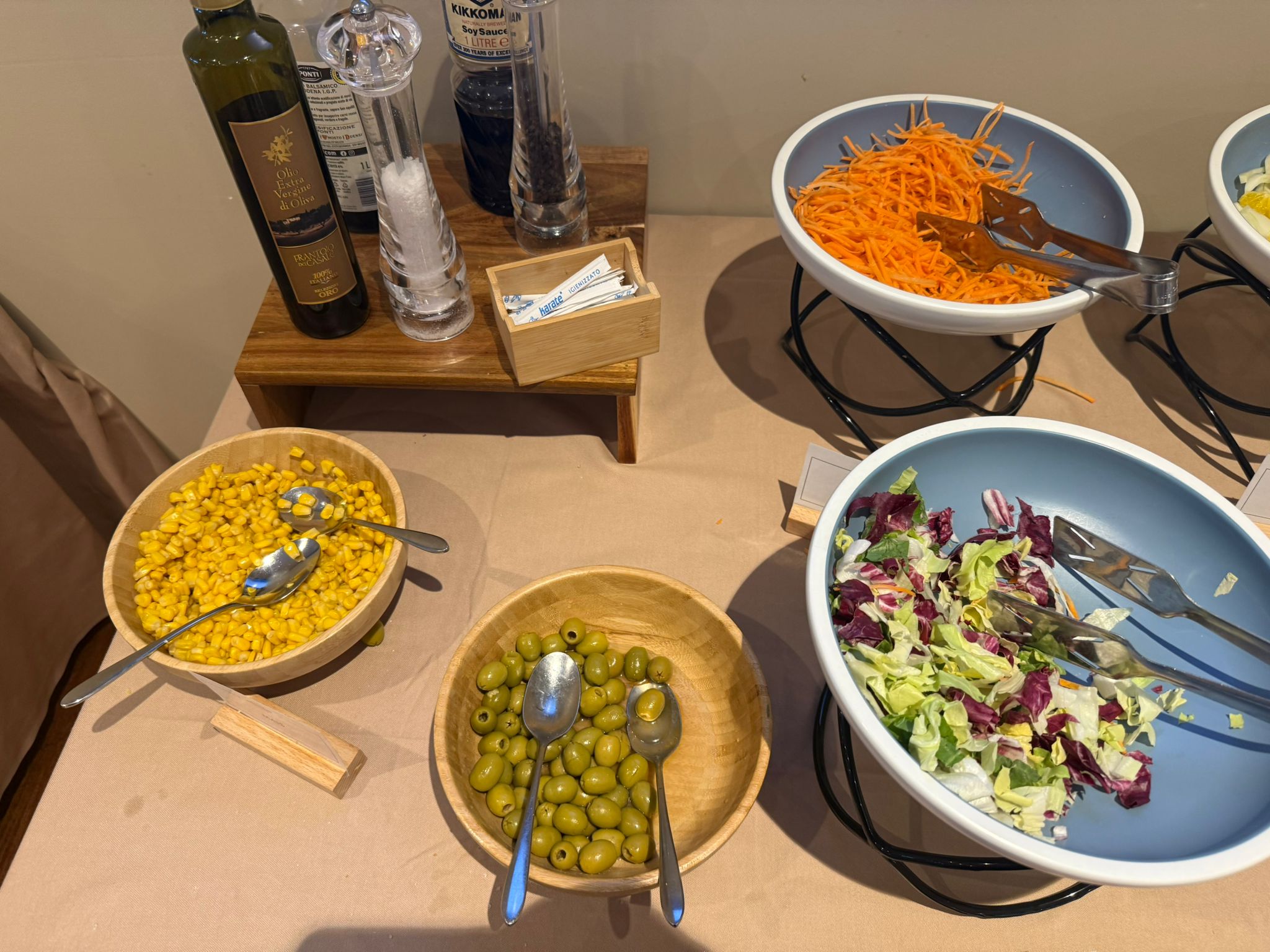 Immancabili le verdure.