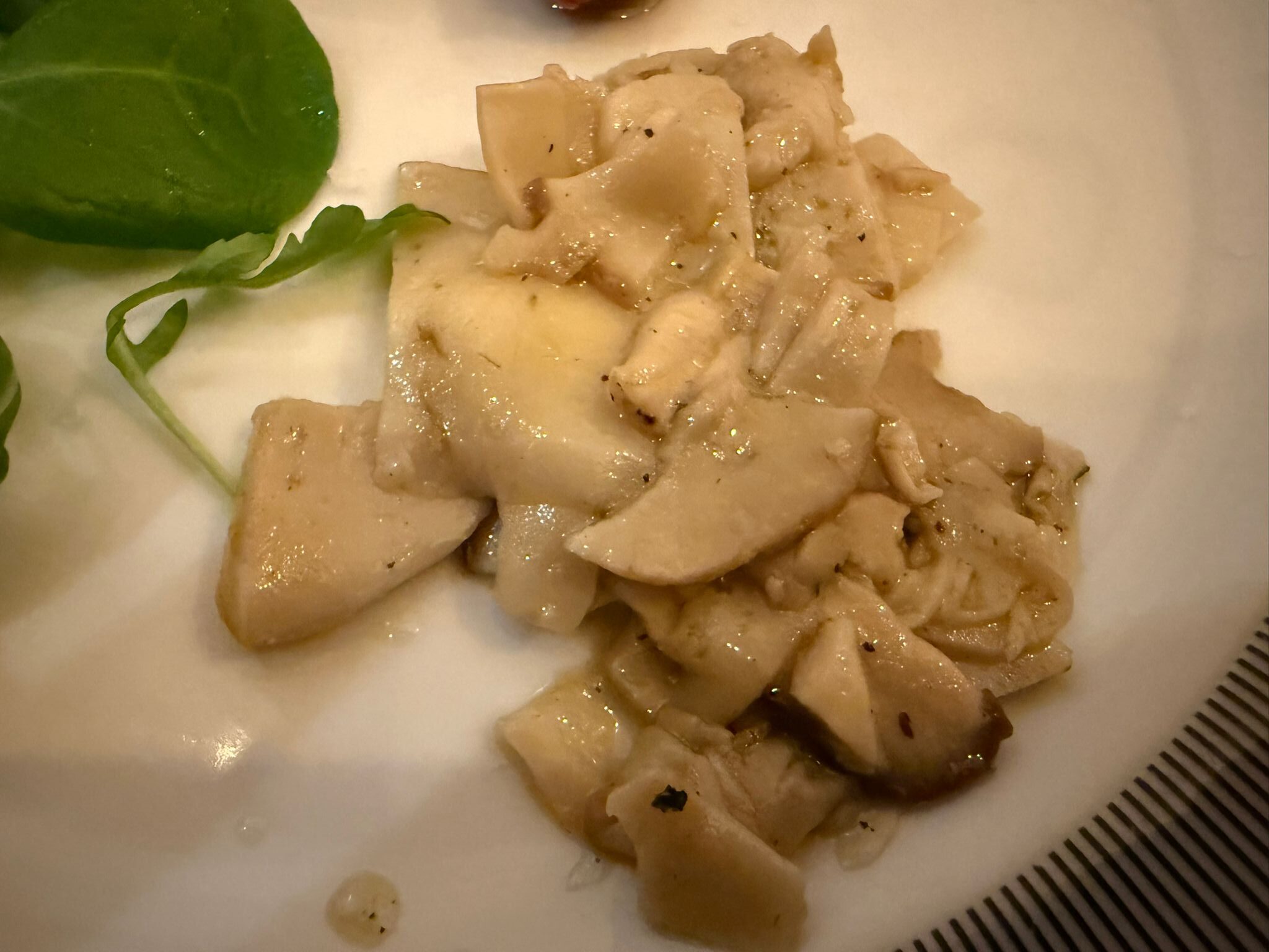 I porcini trifolati sono perfetti.