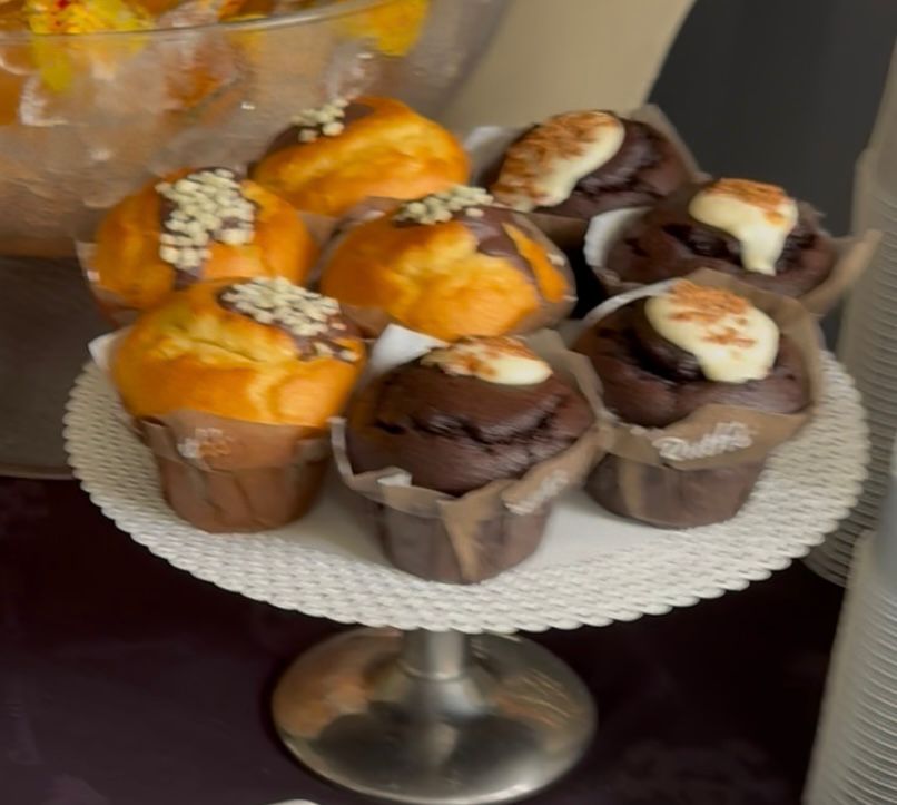 Anche i muffin erano a tema.